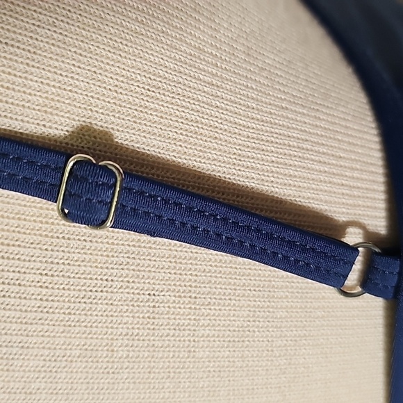 Elegant Navy Blue Women's Top( Bathing Suit) Nave Blue By JACKOLYN SMITH. SZ 14 - Picture 6 of 8